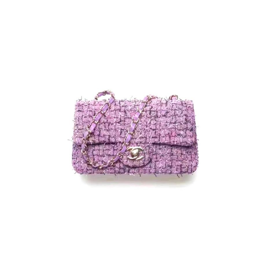Chanel Tweed Medium Classic Flap Bag