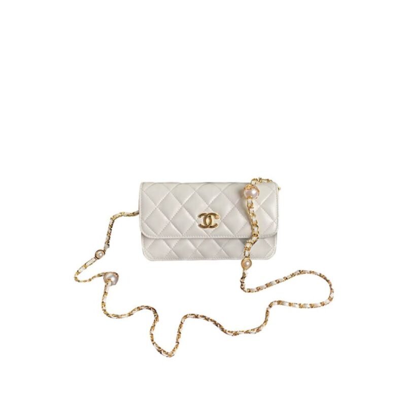 CHANEL Flap Phone Holder with Chain(HIGH-END GRADE)