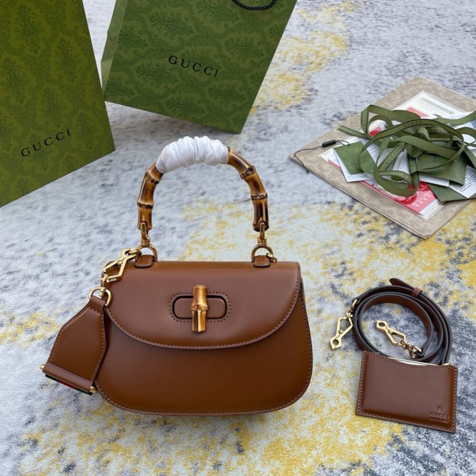 GUCCI BAMBOO 1947 JUMBO GG SMALL TOP HANDLE BAG - Image 2