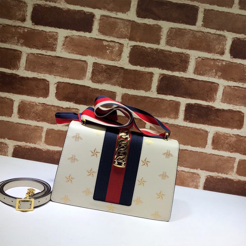 GG Sylvie Bee Star small shoulder bag - Image 4