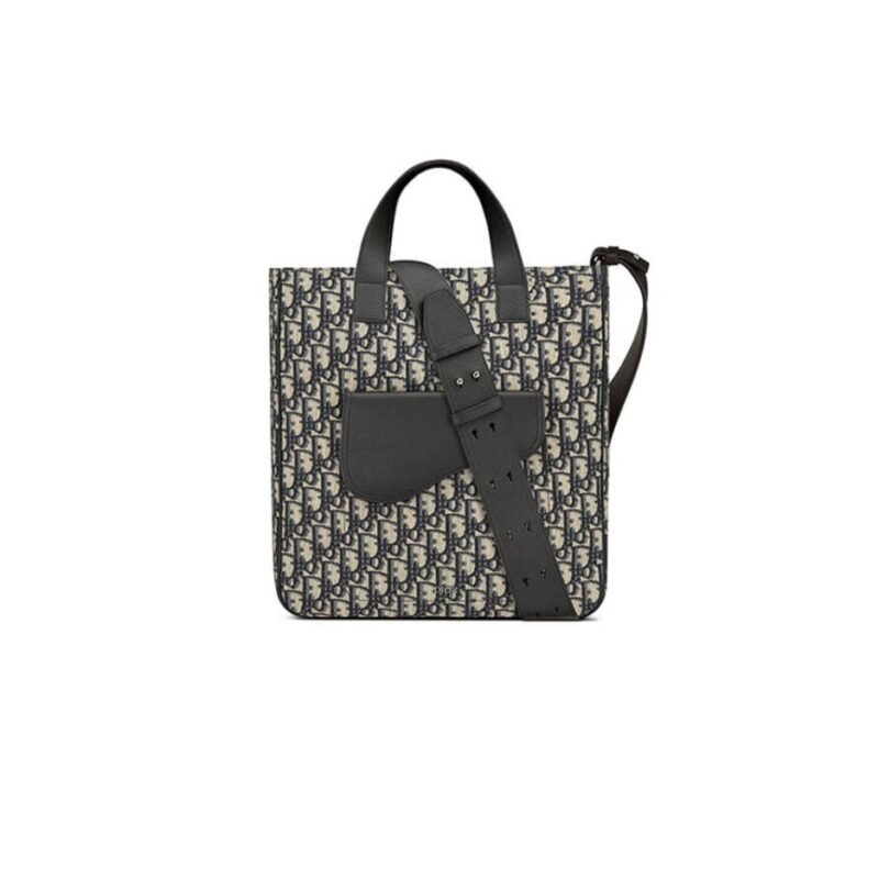 SADDLE TOTE BAG WITH SHOULDER STRAP