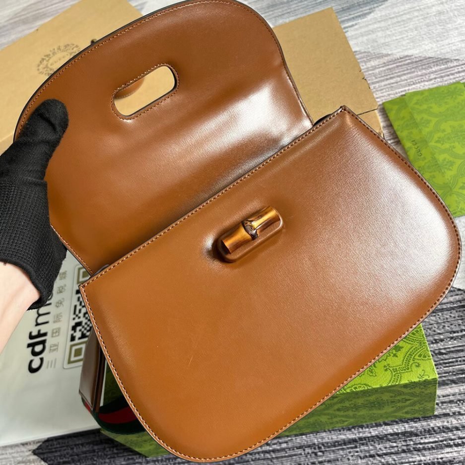 GUCCI BAMBOO 1947 MEDIUM TOP HANDLE BAG - Image 7