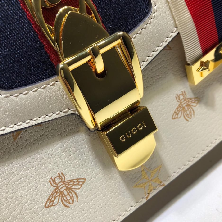 GG Sylvie Bee Star small shoulder bag - Image 7