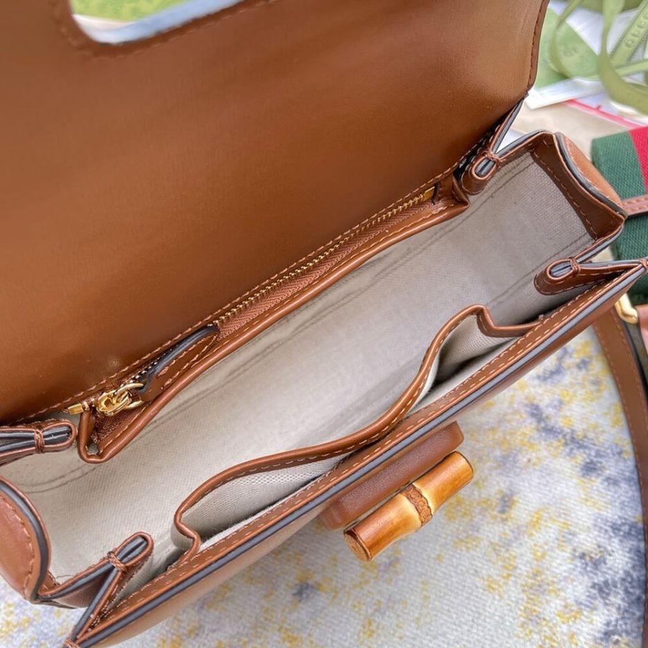 GUCCI BAMBOO 1947 JUMBO GG SMALL TOP HANDLE BAG - Image 8