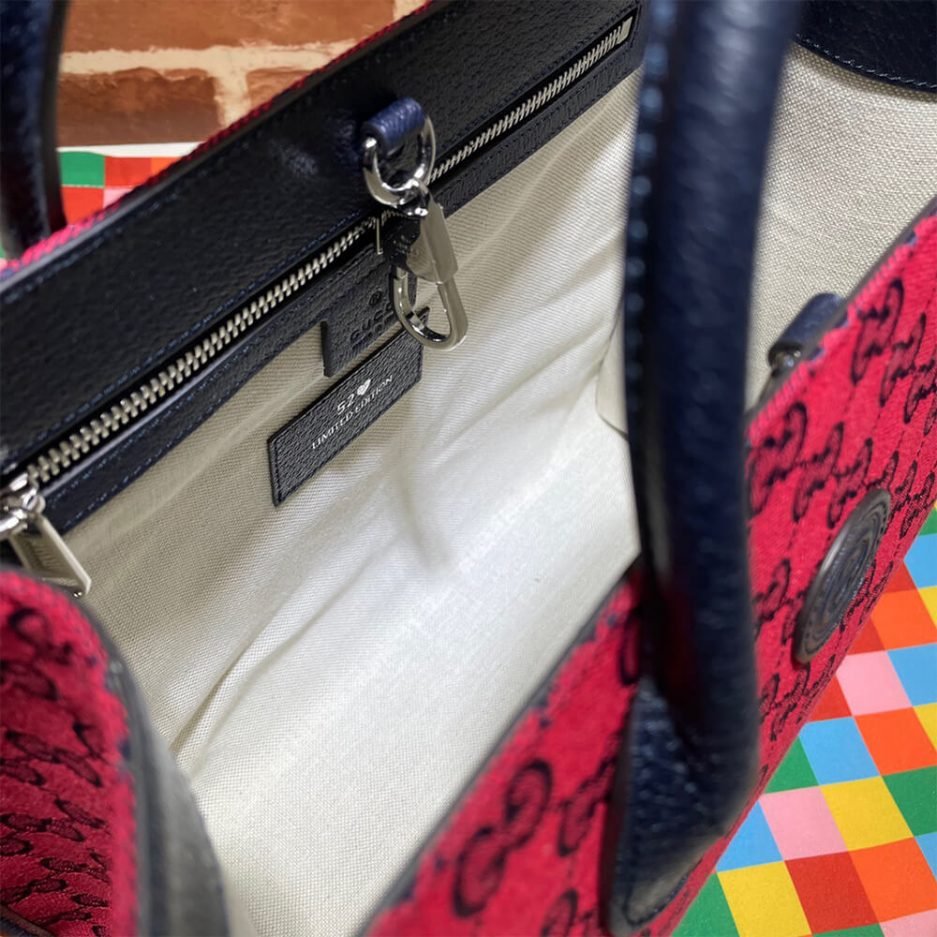 GG Multicolour small tote bag - Image 8