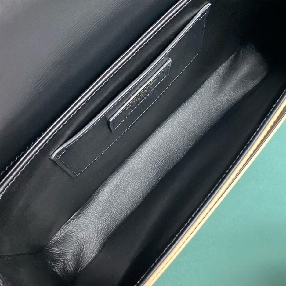 SOLFERINO MEDIUM SATCHEL IN BOX SAINT LAURENT LEATHER - Image 8