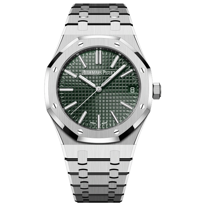 ROYAL OAK SELFWINDING  50TH ANNIVERSARY  Ref. 15510ST.OO.1320ST.04 This 41 mm Royal Oak Selfwinding in stainless steel sports(AAAAA version)