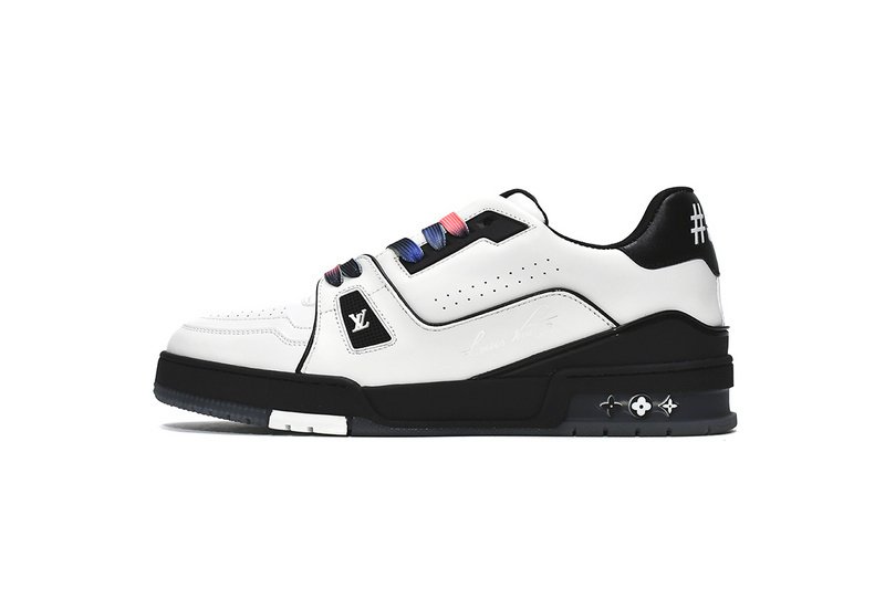 PK God Batch LOUIS VUITTON Trainer Black White 1A9ADA