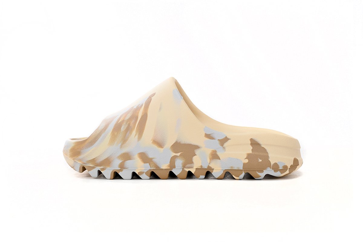 PK God Batch Adidas Yeezy Slide Enflame Oil Painting White Yellow GW1932