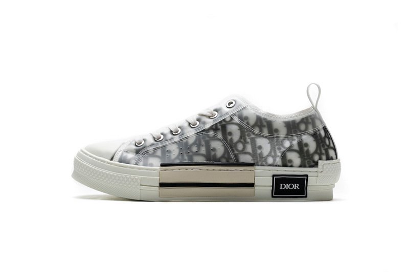 PK God Batch Dior B23 HT Oblique Transparency Low H565 White Black