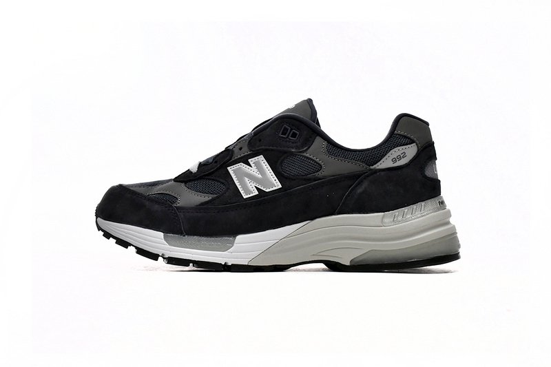 New Balance 992 White, black, and gray M992GG