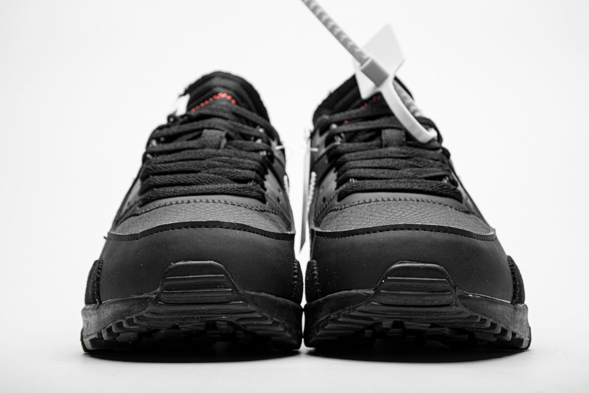 PK God Batch Nike Air Max 90 OFF-WHITE "All Black" AA7293-001 - Image 3