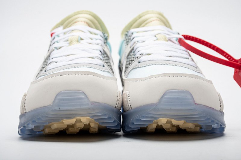 PK God Batch Off-White x Nike Air Max 90 “All White” AA7293-100 - Image 3