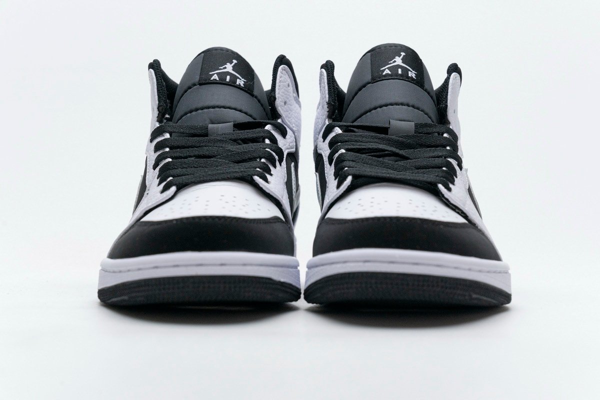 PKstockx Air Jordan 1 Mid White Black 554724-113 - Image 3