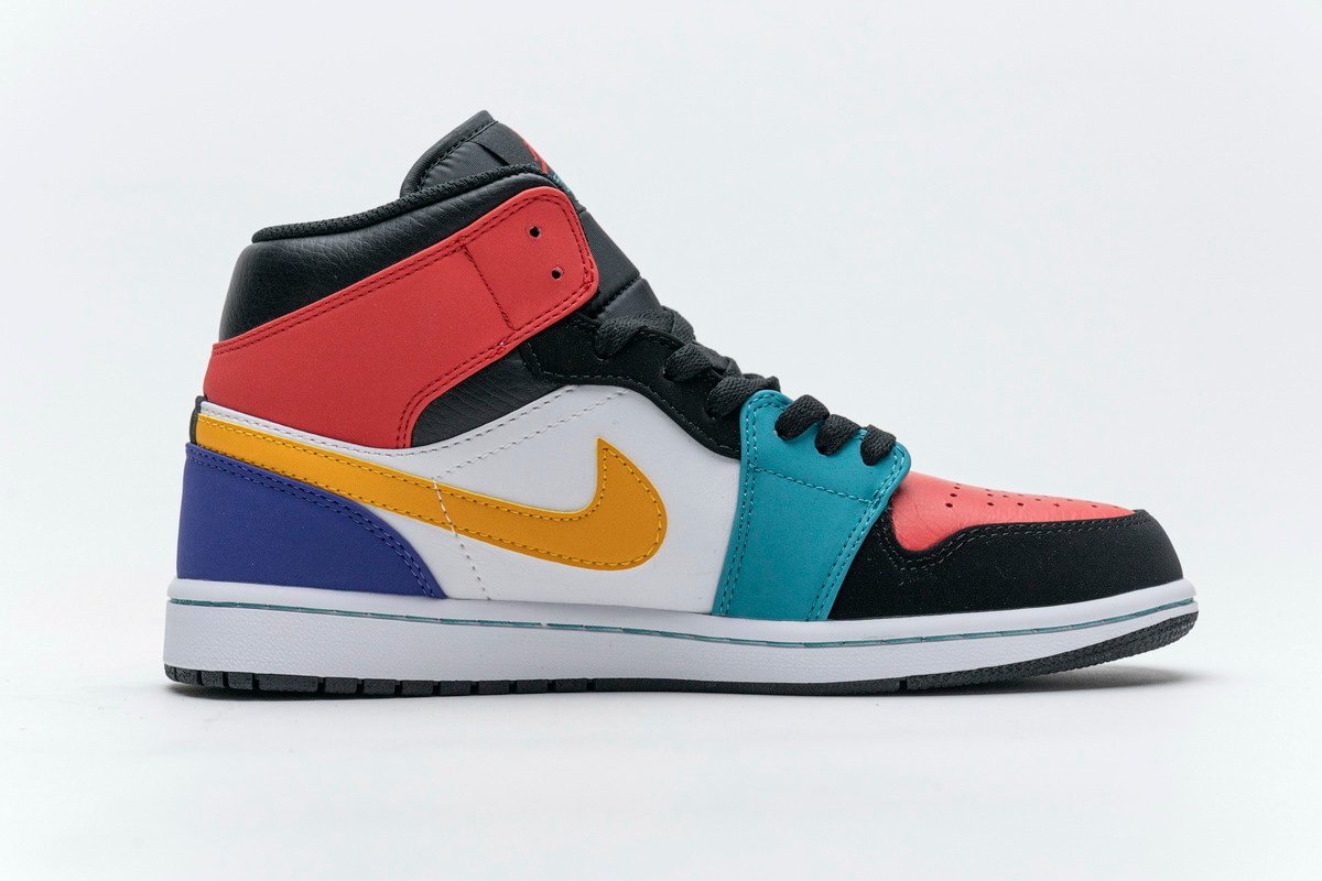 PKstockx Air Jordan 1 Mid Bred Multi-Color 554724-125 - Image 2