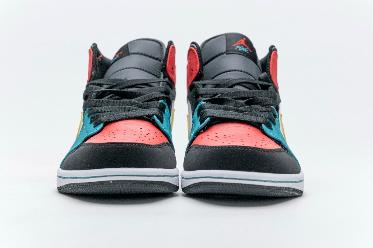PKstockx Air Jordan 1 Mid Bred Multi-Color 554724-125 - Image 3