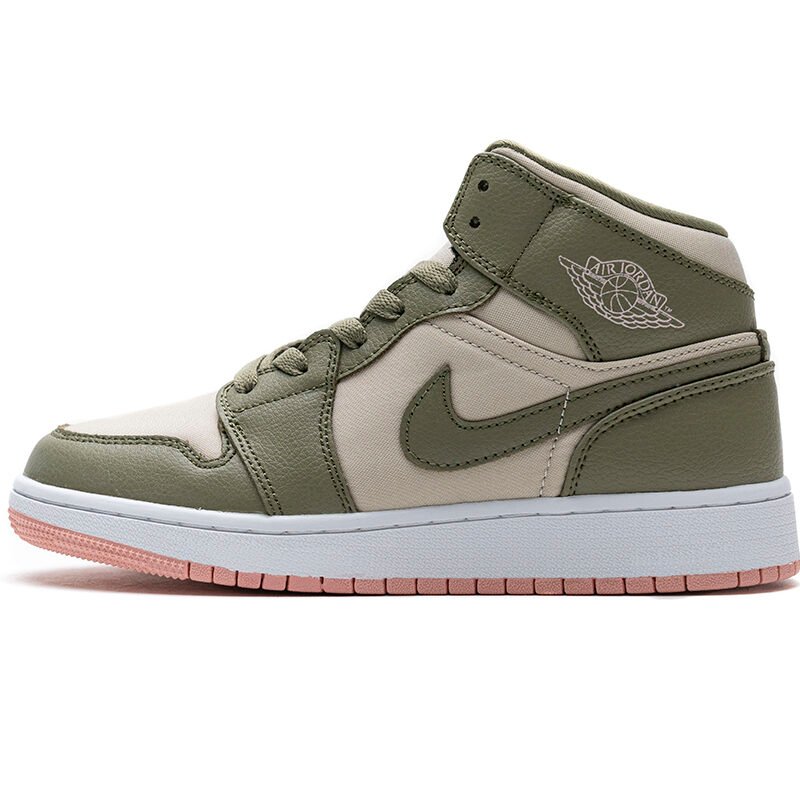 PKstockx Air Jordan 1 Mid Trooper Bleached Coral (GS) 555112-225