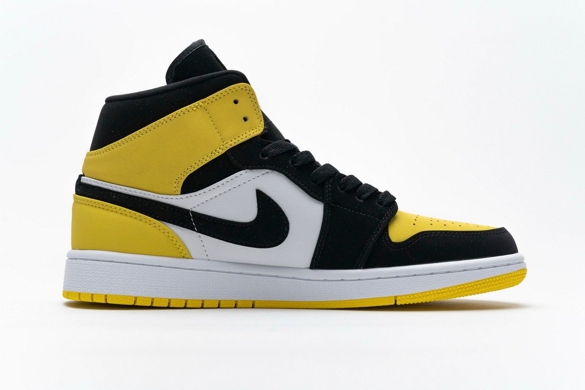 PKstockx Air Jordan 1 Mid Yellow Toe Black 852542-071 - Image 2