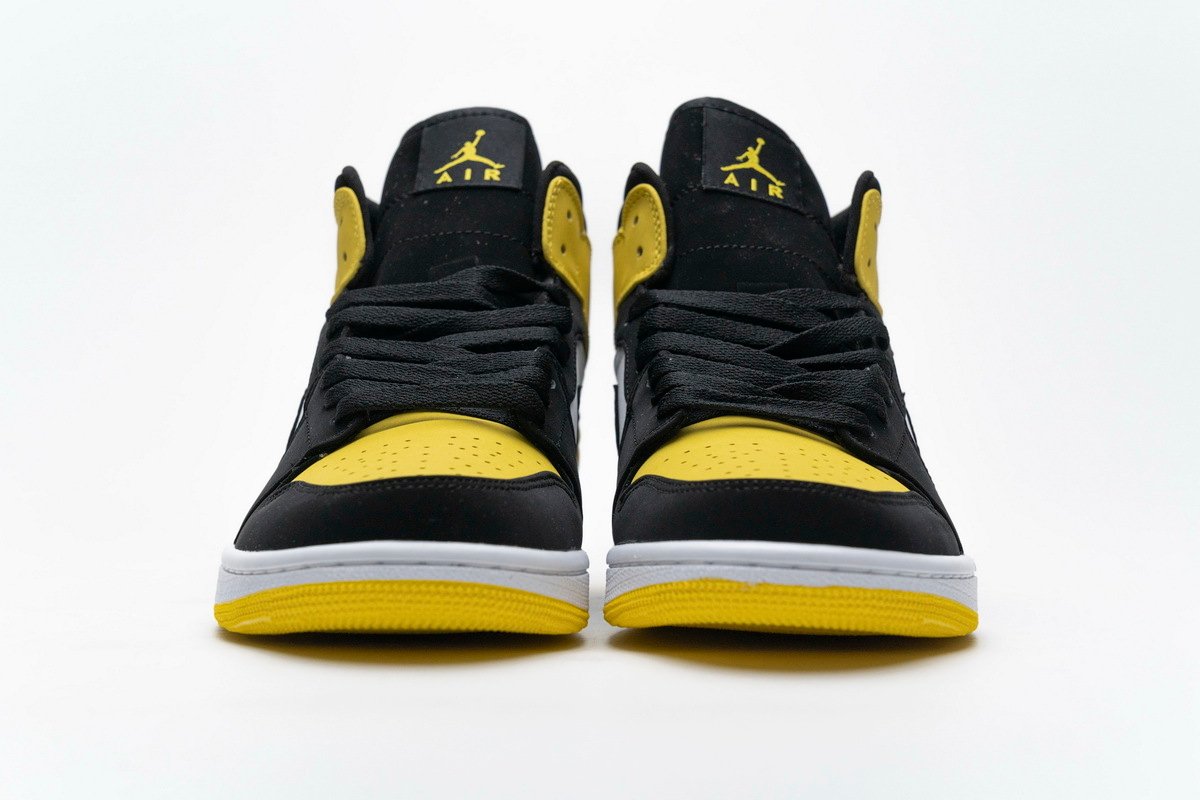 PKstockx Air Jordan 1 Mid Yellow Toe Black 852542-071 - Image 3