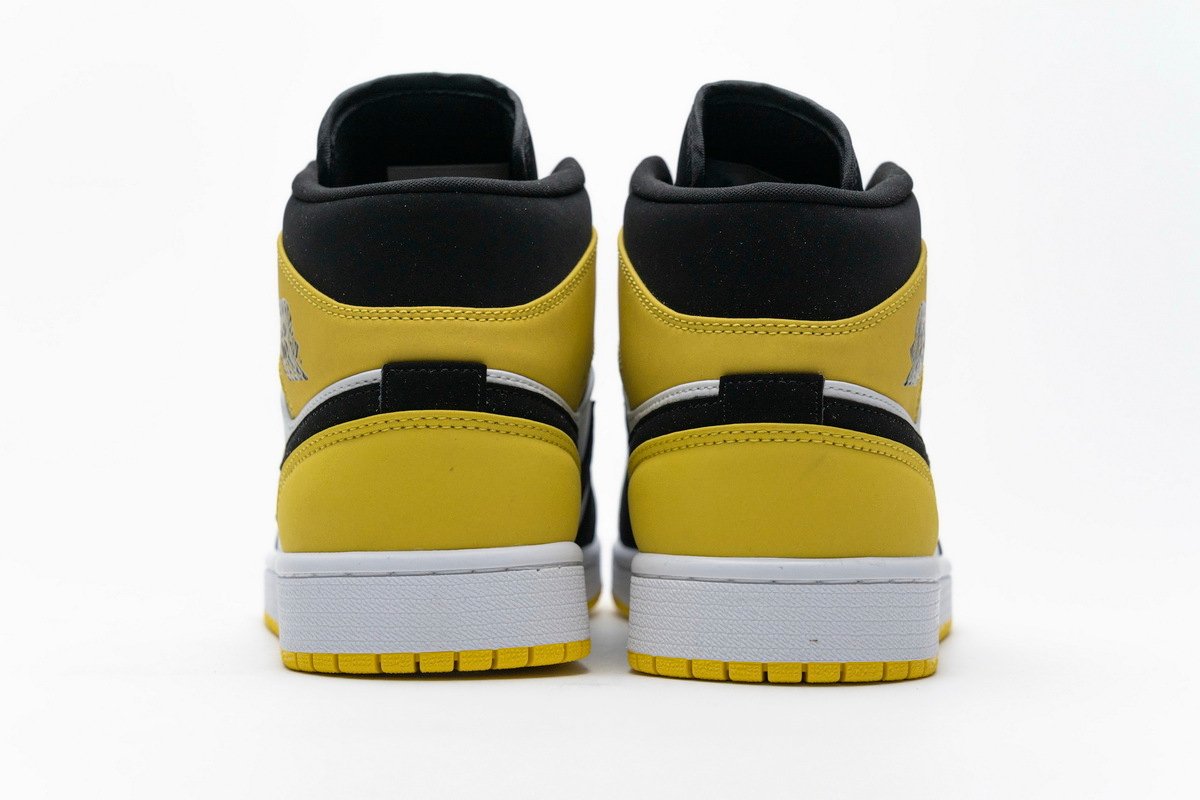 PKstockx Air Jordan 1 Mid Yellow Toe Black 852542-071 - Image 4