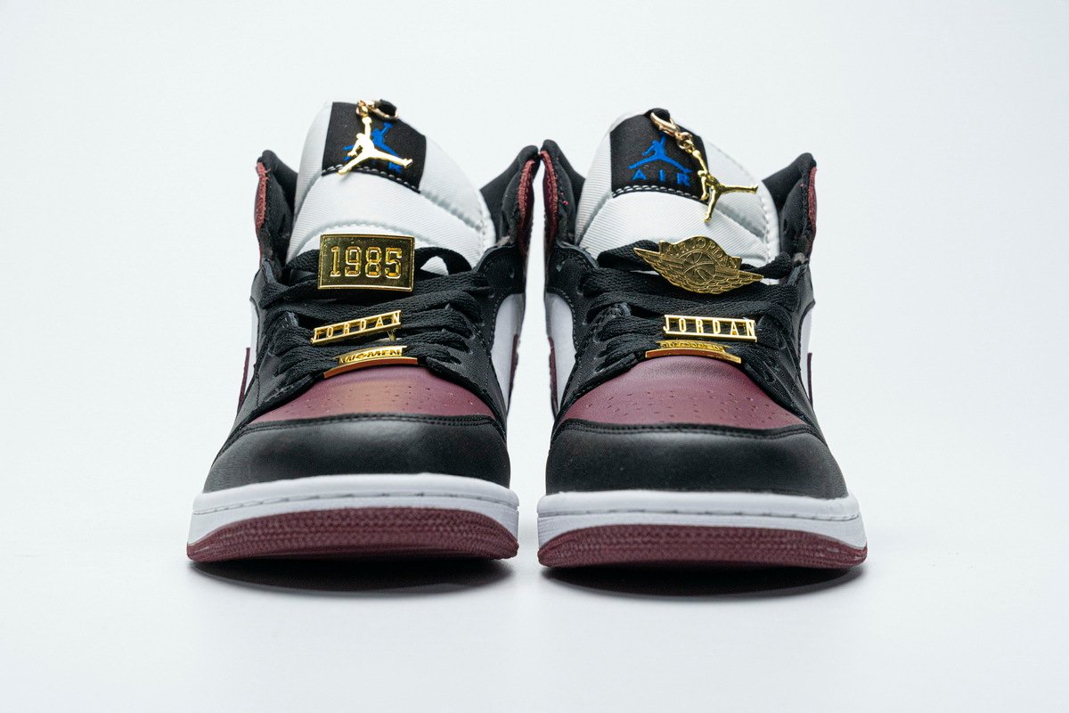 PKstockx Air Jordan 1 Mid SE Black Dark Beetroot (W) CZ4385-016 - Image 3