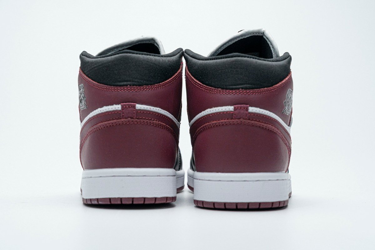 PKstockx Air Jordan 1 Mid SE Black Dark Beetroot (W) CZ4385-016 - Image 4