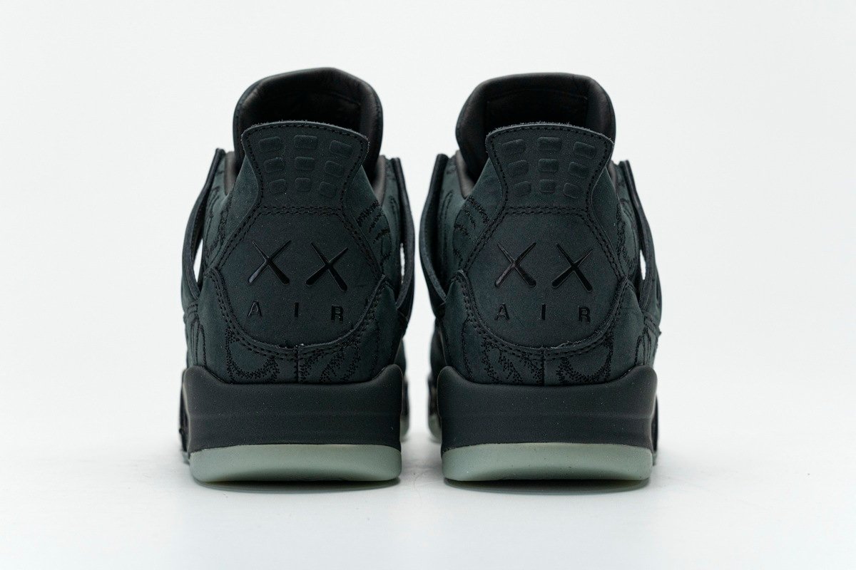 PK God Batch Air Jordan 4 Retro Kaws Black 930155-001 - Image 4