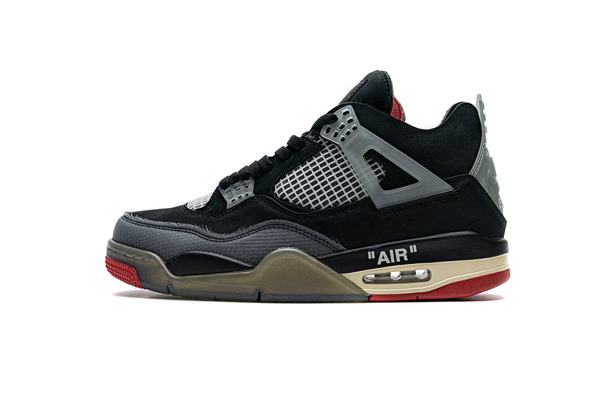 PK God Batch OFF White x Air Jordan 4 Bred CV9388-001