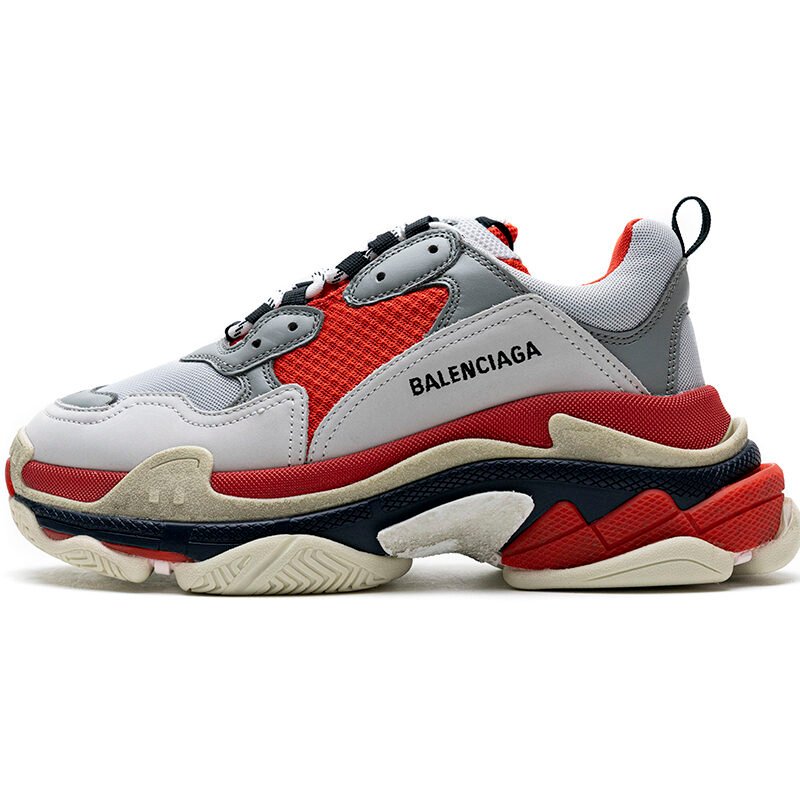 Pkstockx Balenciaga Triple S Red White Dark Grey 541624 W06E2 1863
