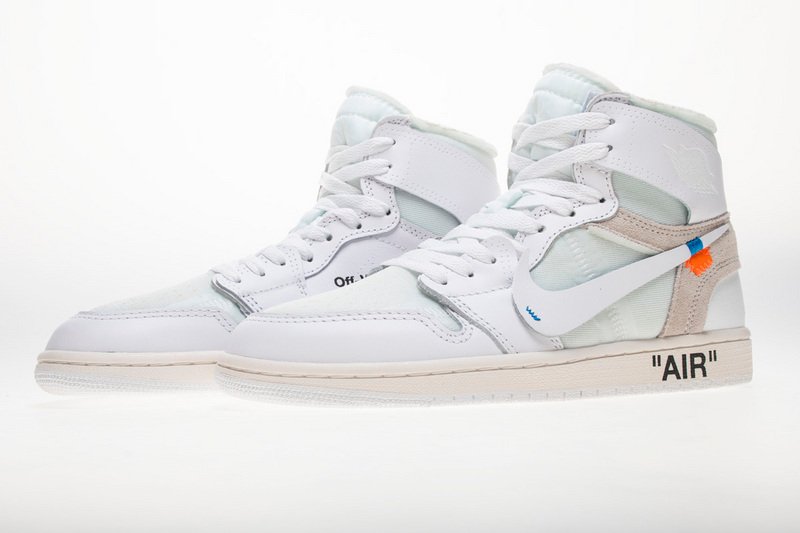 PK God Batch Air Jordan 1 Retro High Off-White White AQ0818-100 - Image 3