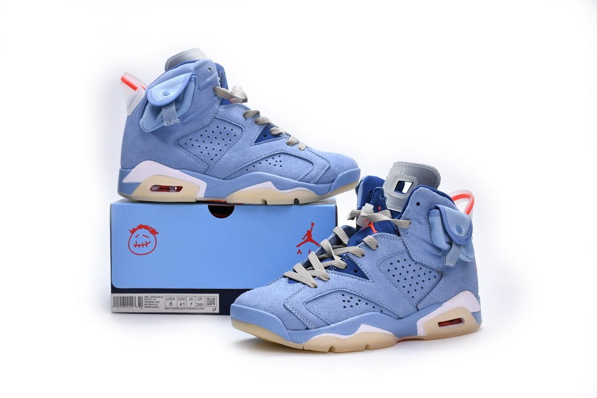 PK God Batch Air Jordan 6 North Carolina Blue DH0690-400 - Image 2