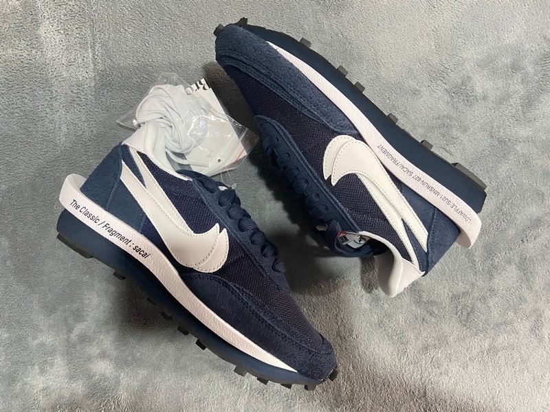PKstockx Fragment Design x sacai x Nike LDWaffle Blue Void DH2684-400 - Image 3