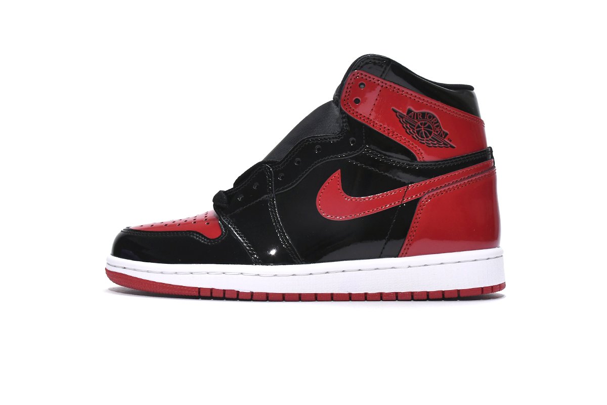 PK God Batch Air Jordan 1 High OG Bred Patent 555088-063