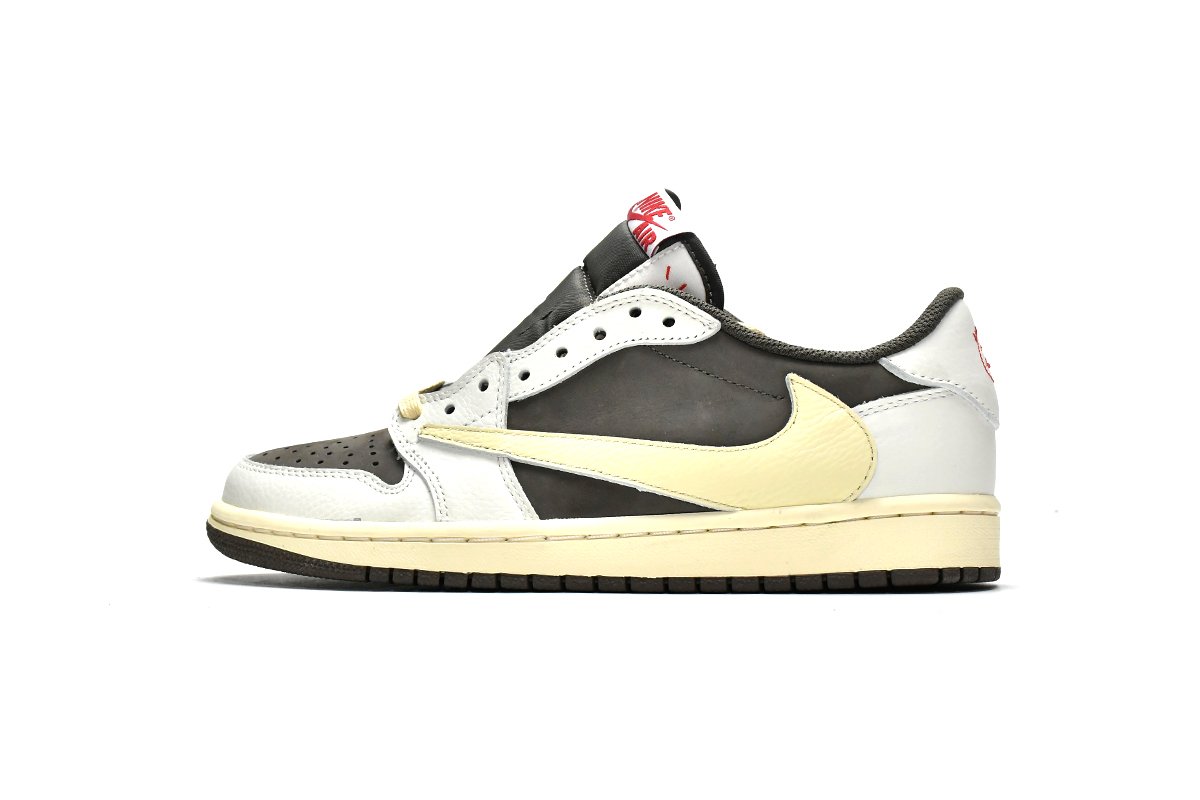 LJR Batch Travis Scott x Air Jordan 1 Low White Brown Barb DM7866-162