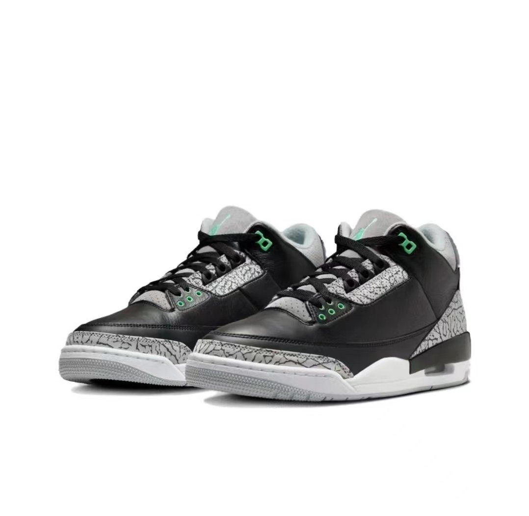 PK God Batch Air Jordan 3 Retro Green Glow CT8523-031 - Image 3