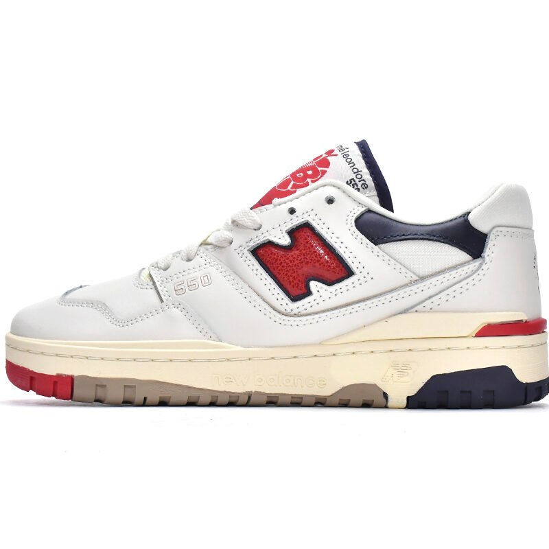 Aimé Leon Dore x New Balance 550 White Red Navy  BB550A3