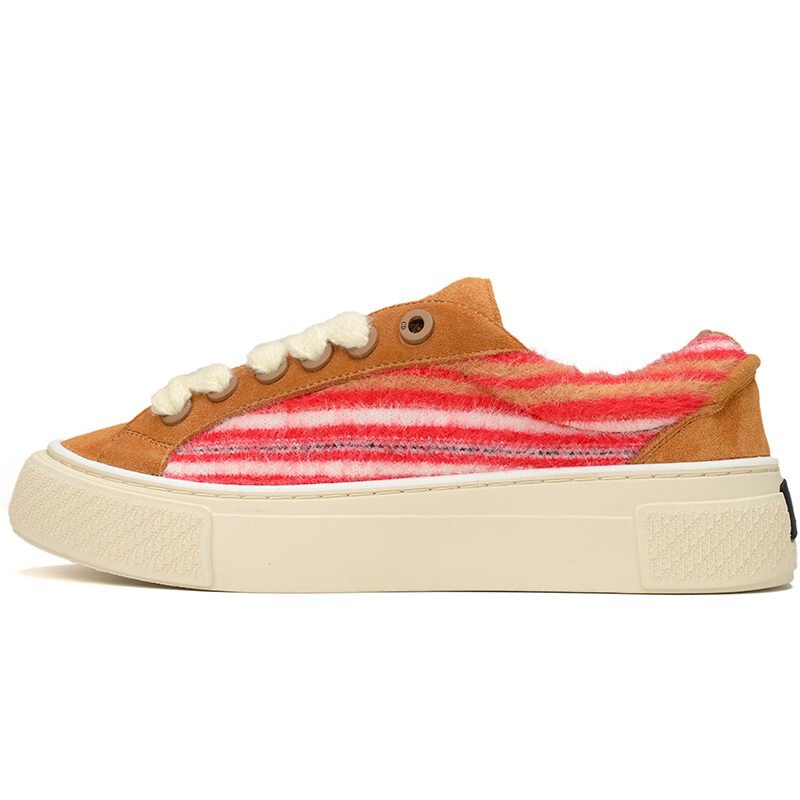 PK God Batch 3SN272 ZIR1 6536 Denim Tears' B33 Sneakers Release Brown Red Stripes