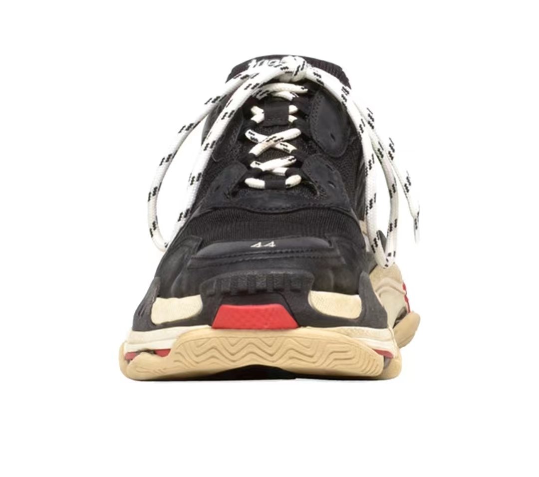 Pkstockx Balenciaga Triple S BLACK/WHITE-RED - Image 3