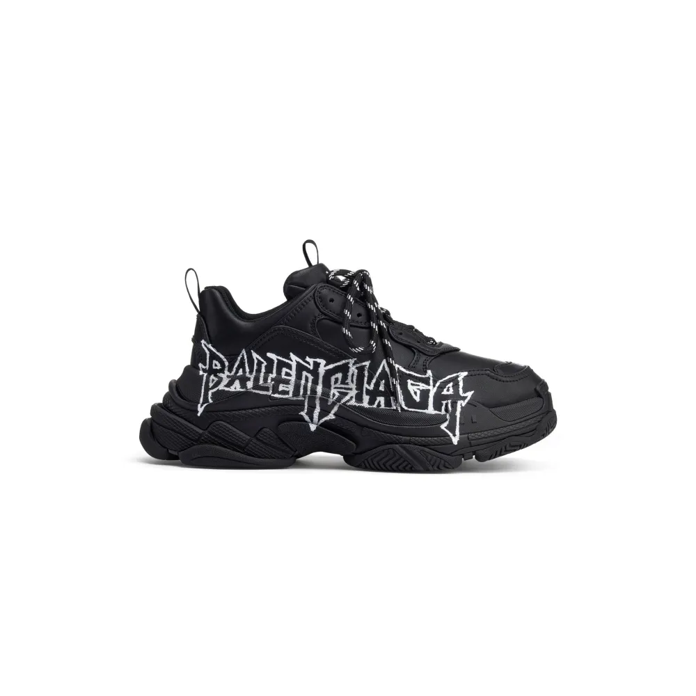 Balenciaga Triple S DIY Metal Artwork Black 536737W2FAY1090 - Image 2