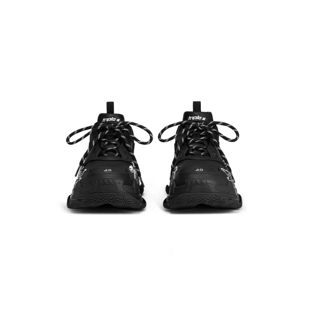 Balenciaga Triple S DIY Metal Artwork Black 536737W2FAY1090 - Image 3