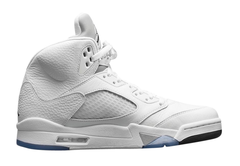 PK God Batch Air Jordan 5 Retro Metallic White 136027-130 - Image 2