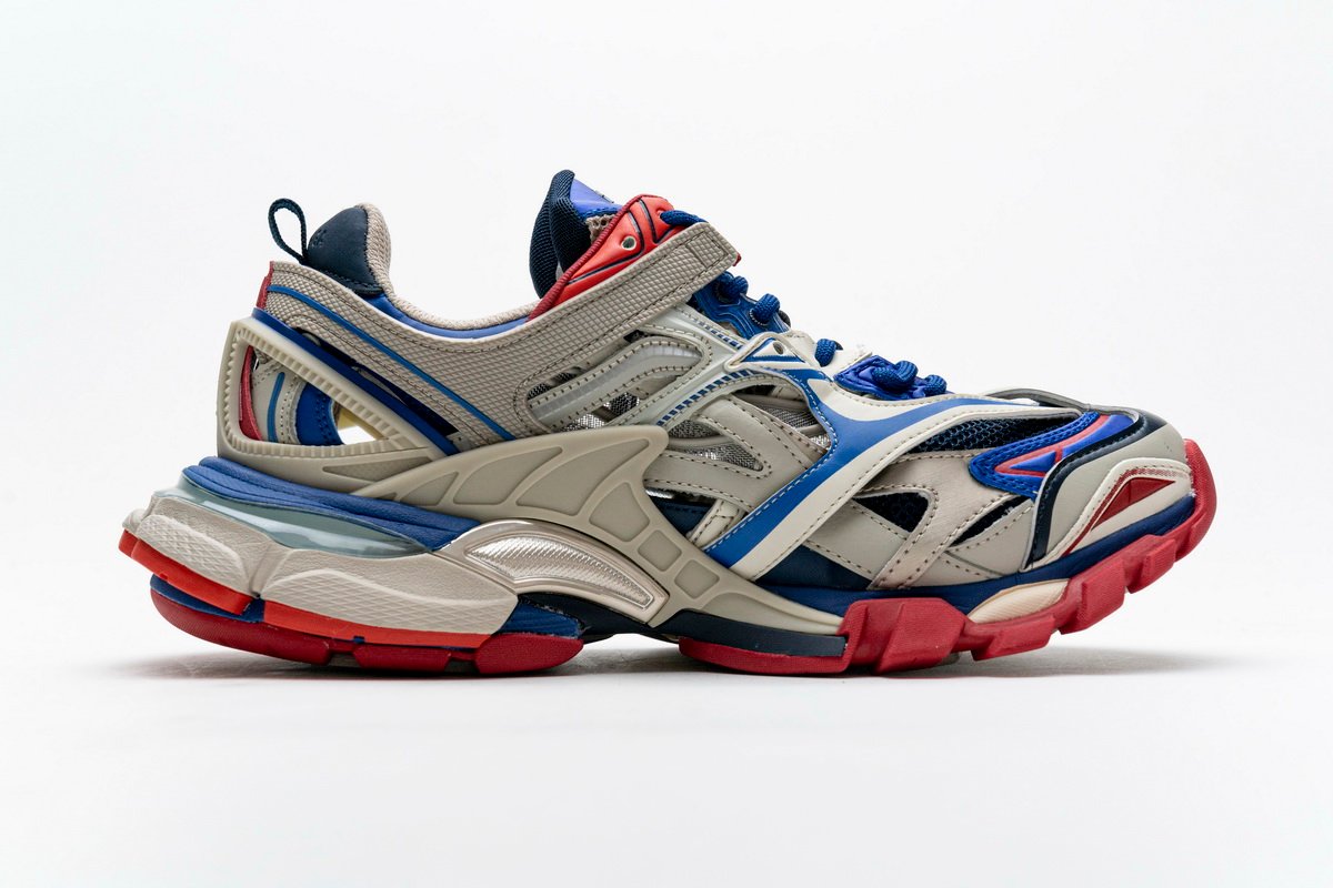 Balenciaga Track 2 Sneaker Beige Blue 570391 W2GN2 8570 - Image 2