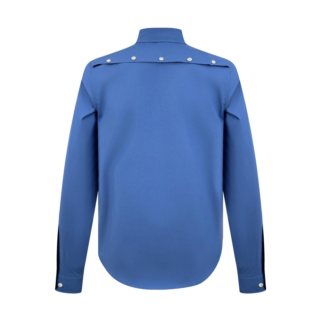Miu Miu Button-detailed Cotton-poplin Shirt D82301 - Image 3
