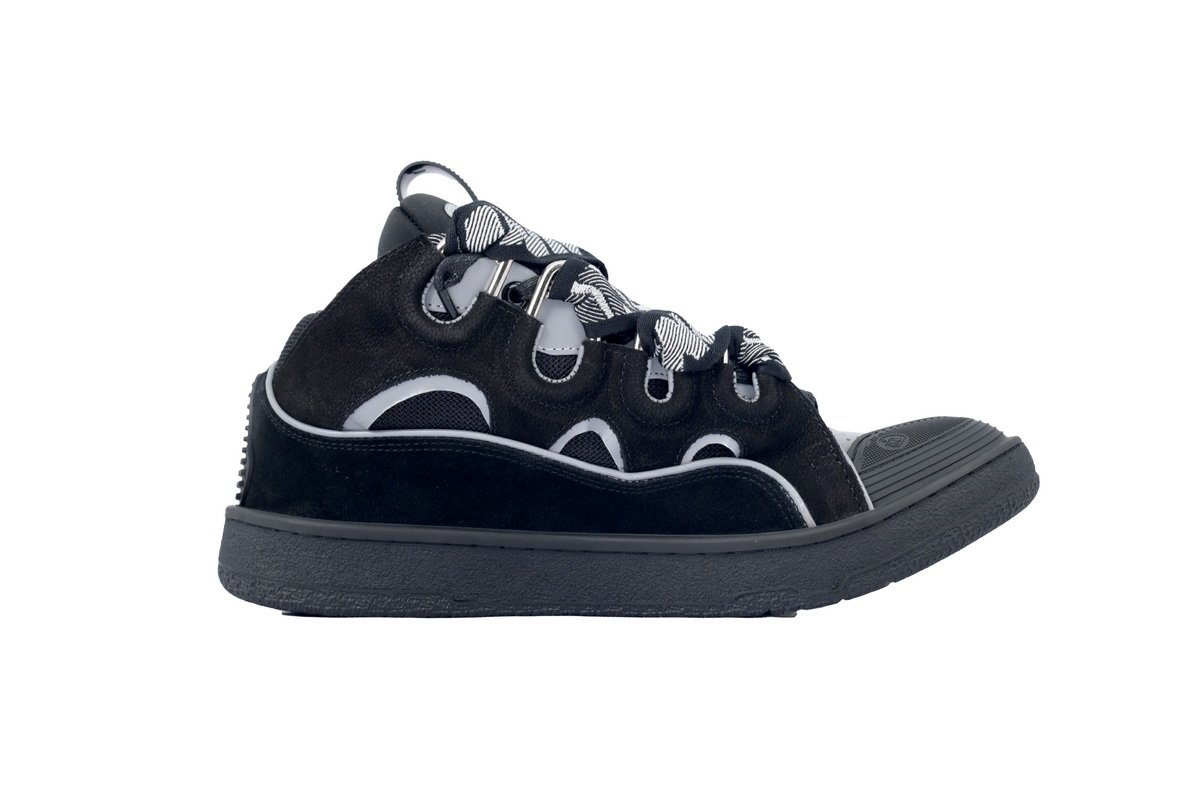 Lanvin Curb Sneaker Black Grey FM-SKRK11-REFL-P2210 - Image 3