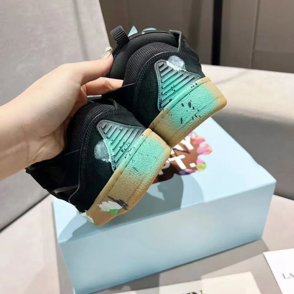 Lanvin Leather Curb Sneaker Gallery Dept - Image 6