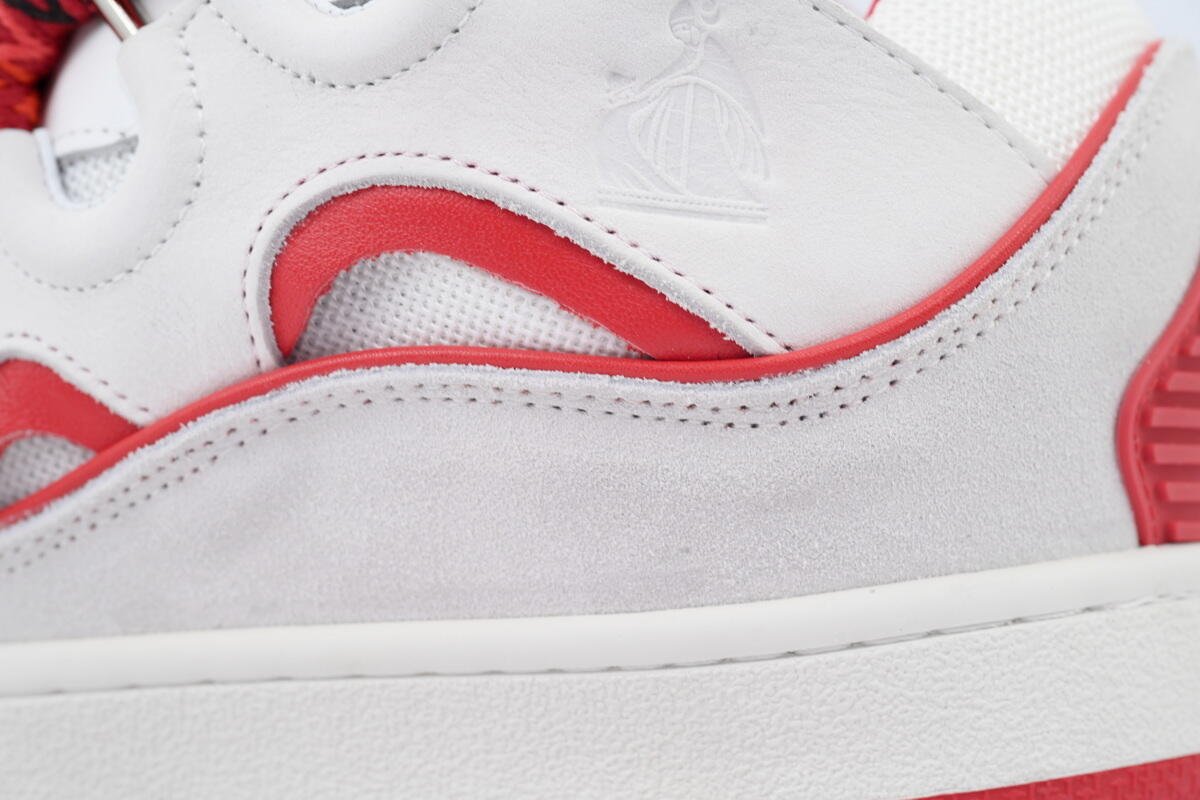 Lanvin Wmns Curb Sneakers White Red - Image 7