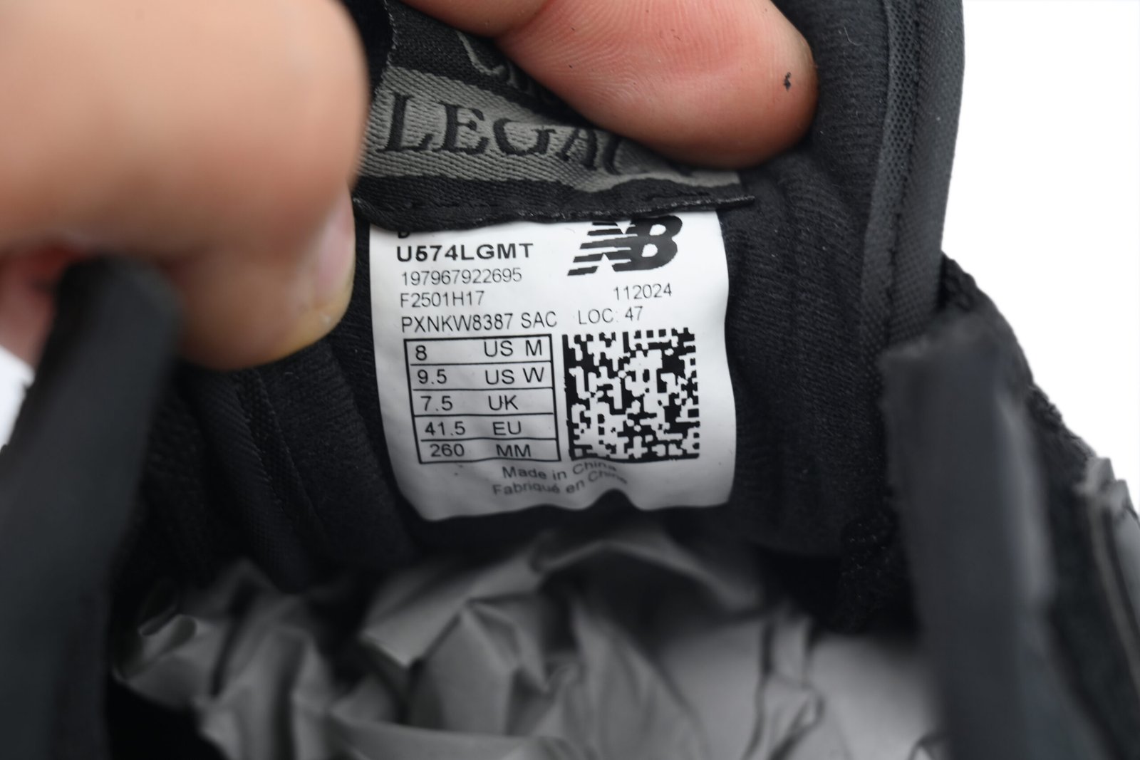 New Balance 574  Legacy 'Cordura Pack - Black' U574L-GMT - Image 8