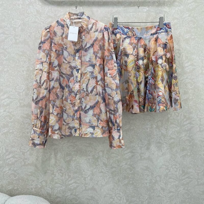 ZIMMERMANN Illustration crystal-embellished floral-print