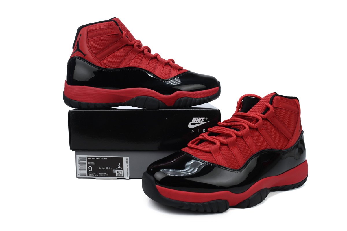 PK God Air Jordan 11 Retro "Black Red” CT8012-600 - Image 10