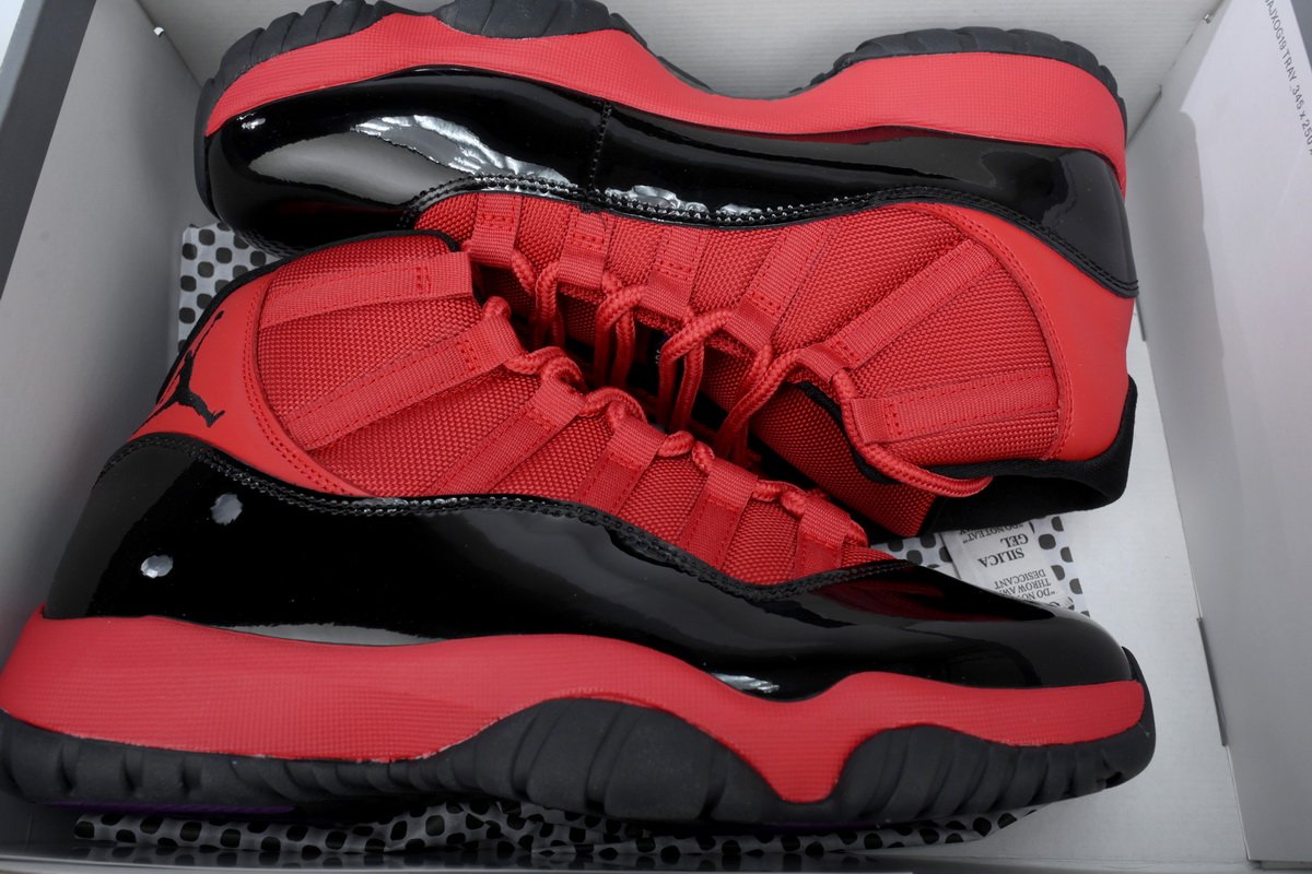 PK God Air Jordan 11 Retro "Black Red” CT8012-600 - Image 12